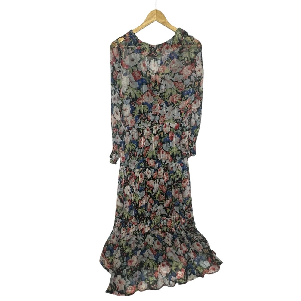 Anthropologie Marais Printed Chiffon Maxi Gown xs - Picture 3 of 12